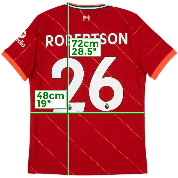 2021-22 Liverpool Authentic Home Shirt Robertson #26 - 8/10 - (M)