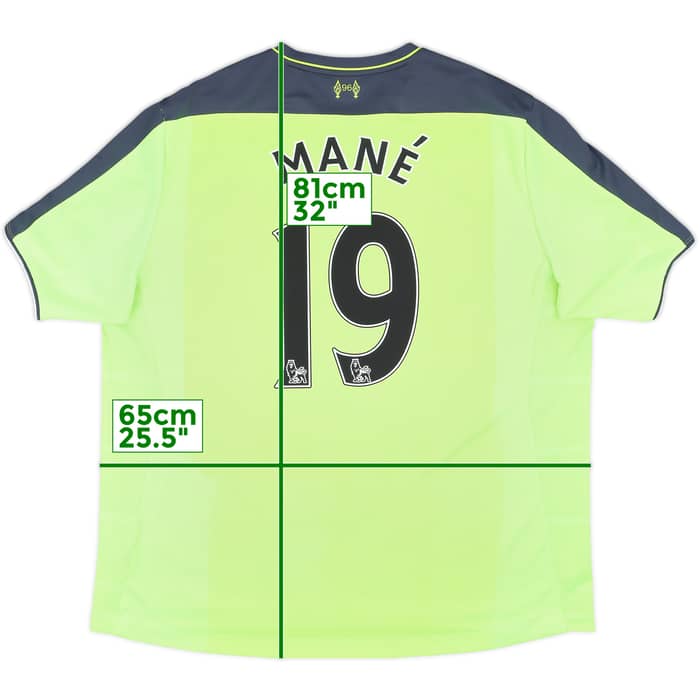 2016-17 Liverpool Third Shirt Mane #19 - 7/10 - (XXL)
