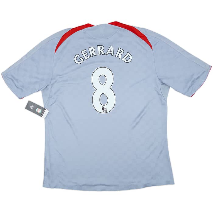 2008-09 Liverpool Player Issue Away Shirt Gerrard #8 (XXL)