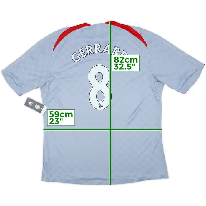 2008-09 Liverpool Player Issue Away Shirt Gerrard #8 (XXL)