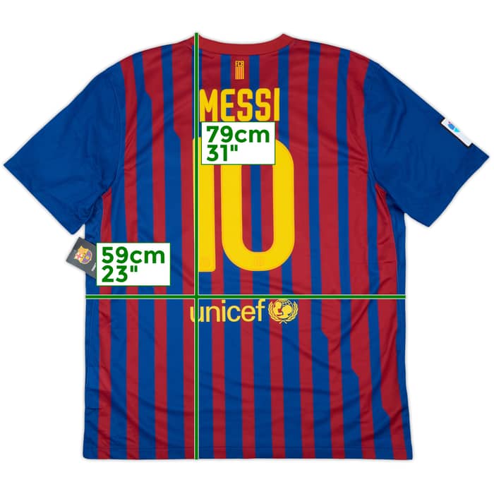 2011-12 Barcelona Home Shirt Messi #10 (XL)