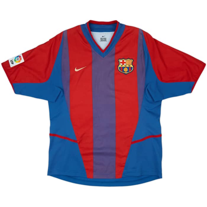 2002-03 Barcelona Home Shirt Riquelme #10 - 6/10 - (S)