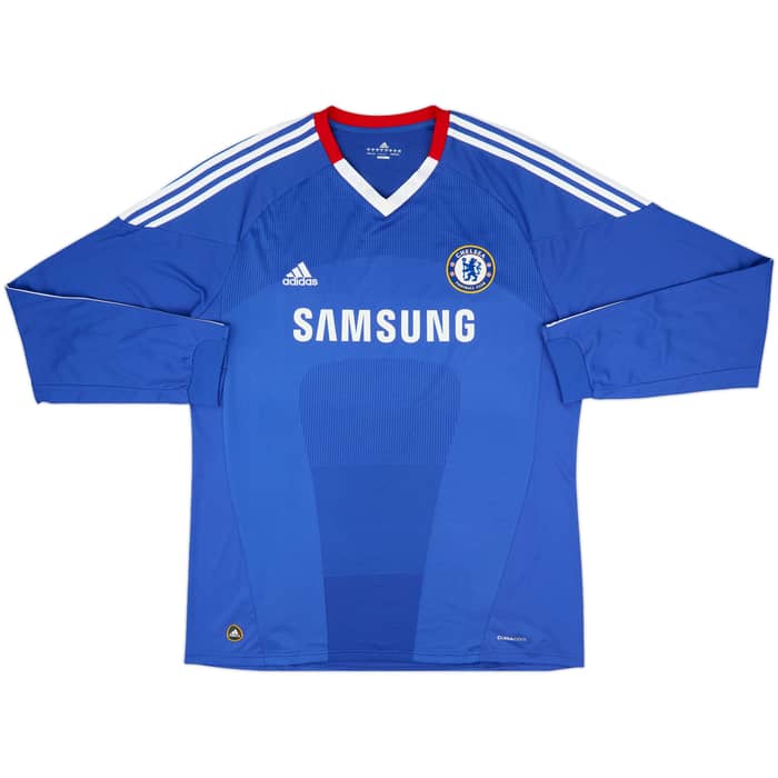 2010-11 Chelsea Home L/S Shirt Drogba #11 - 10/10 - (XL)