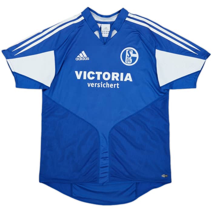 2004-05 Schalke Home Shirt Kuranyi #22 - 7/10 - (XL.Boys)