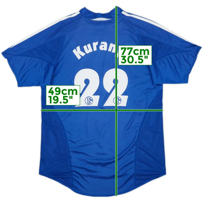 2004-05 Schalke Home Shirt Kuranyi #22 - 7/10 - (XL.Boys)