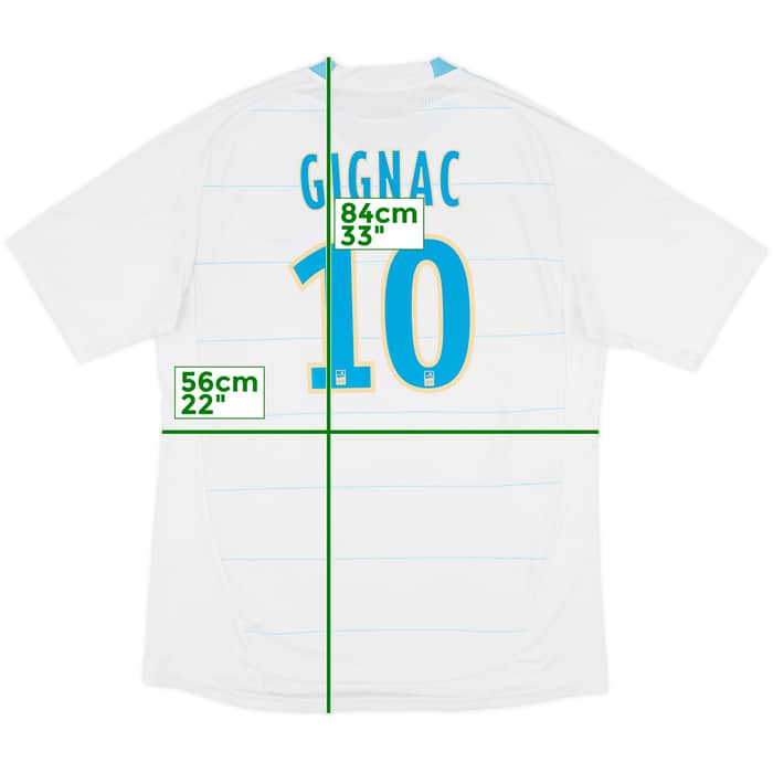 2010-11 Olympique Marseille Home Shirt Gignac #10 - 6/10 - (XL)