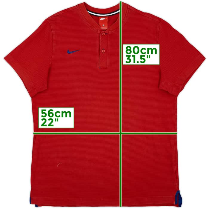 2017-18 Atletico Madrid Nike Polo Shirt - 8/10 - (XL)