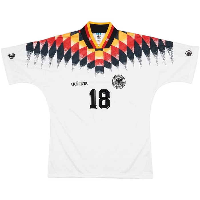 1994-96 Germany Home Shirt Klinsmann #18 - 8/10 - (M)