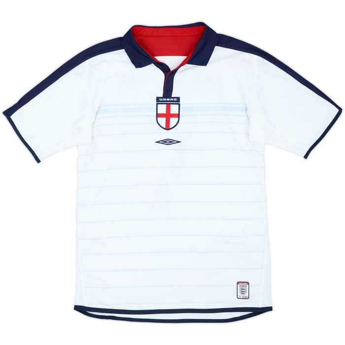 2003-05 England Home Shirt Beckham #7 - 7/10 - (S)