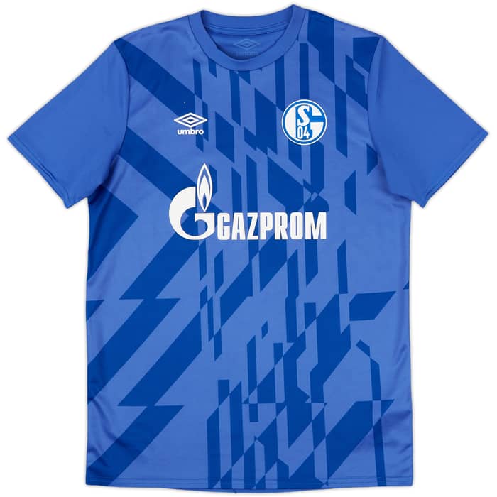 2019-20 Schalke Umbro Pre-Match Training Shirt - 8/10 - (XL.Boys)