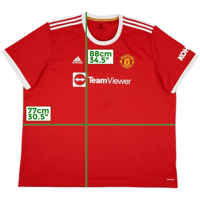 2021-22 Manchester United Home Shirt - 6/10 - (4XL)