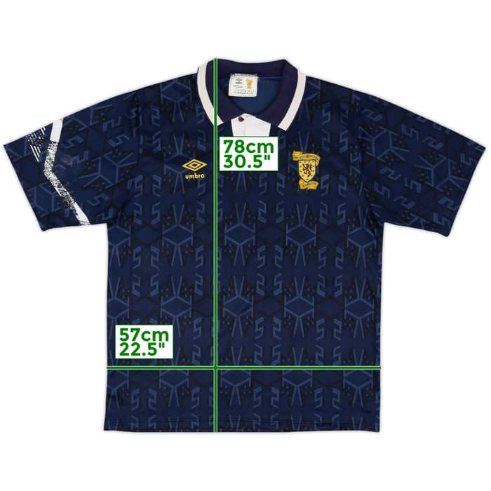 1991-94 Scotland Home Shirt - 8/10 - (L)