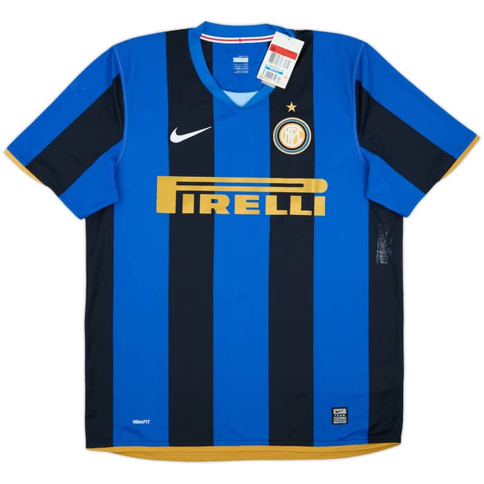 2008-09 Inter Milan Home Shirt Milito #22 (L)