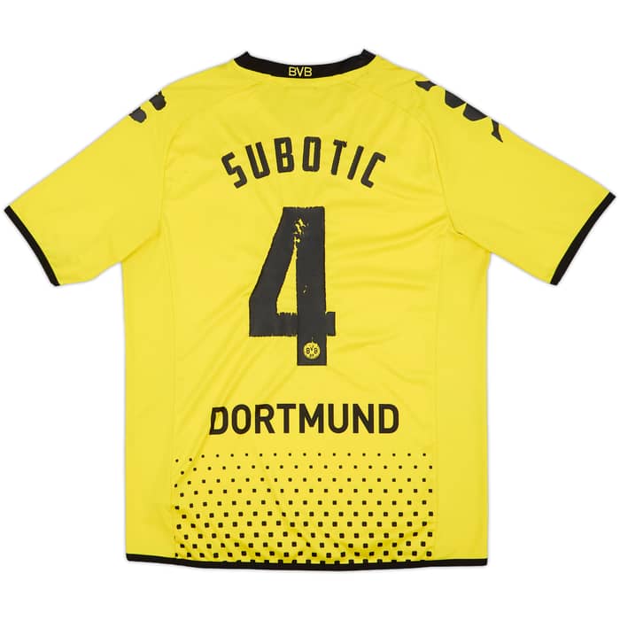 2011-12 Borussia Dortmund Home Shirt Subotic #4 - 5/10 - (L)