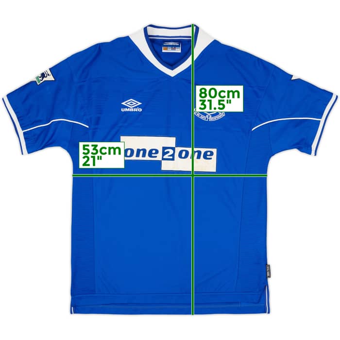 1999-00 Everton Home Shirt Moore #23 - 6/10 - (L)