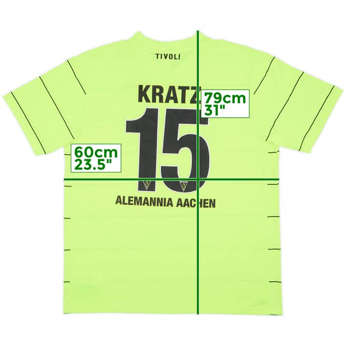 2010-11 Alemannia Aachen Third Shirt Kratz #15 - 8/10 - (XL)