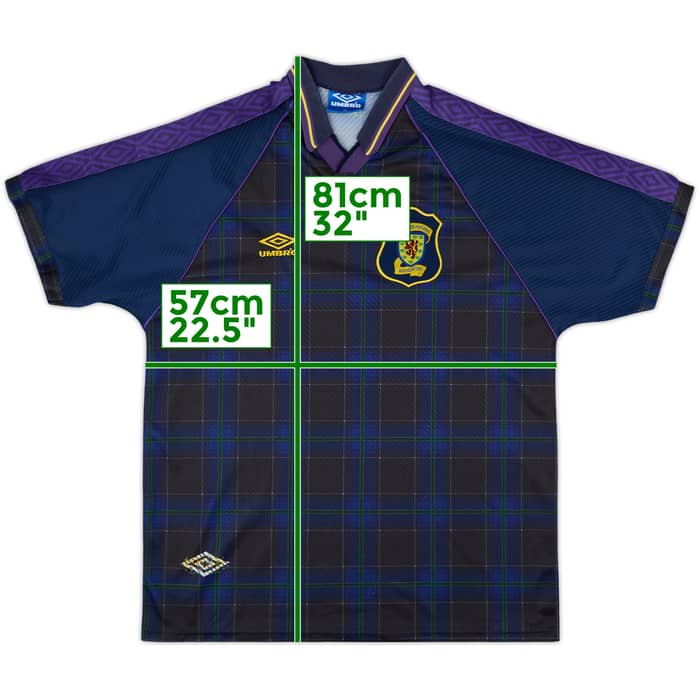 1994-96 Scotland Home Shirt - 8/10 - (XL)