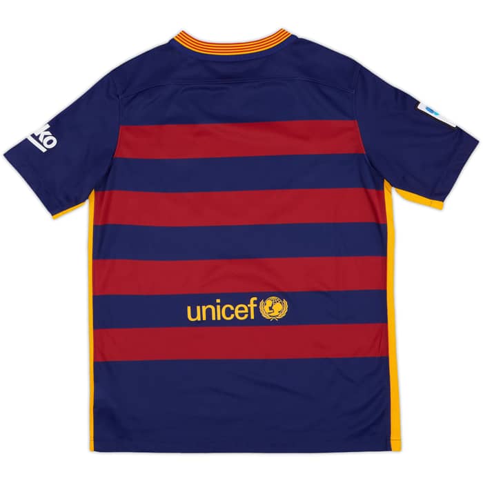 2015-16 Barcelona Home Shirt - 9/10 - (XL.Boys)