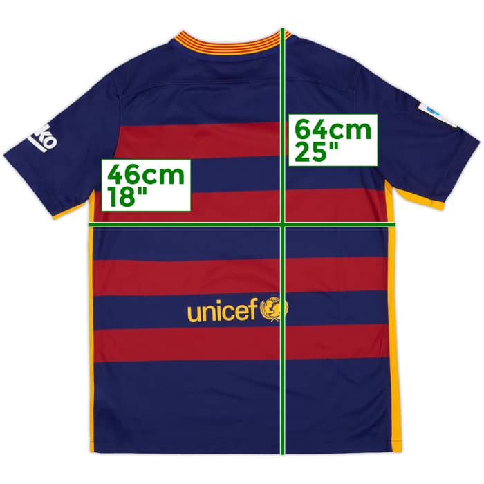 2015-16 Barcelona Home Shirt - 9/10 - (XL.Boys)
