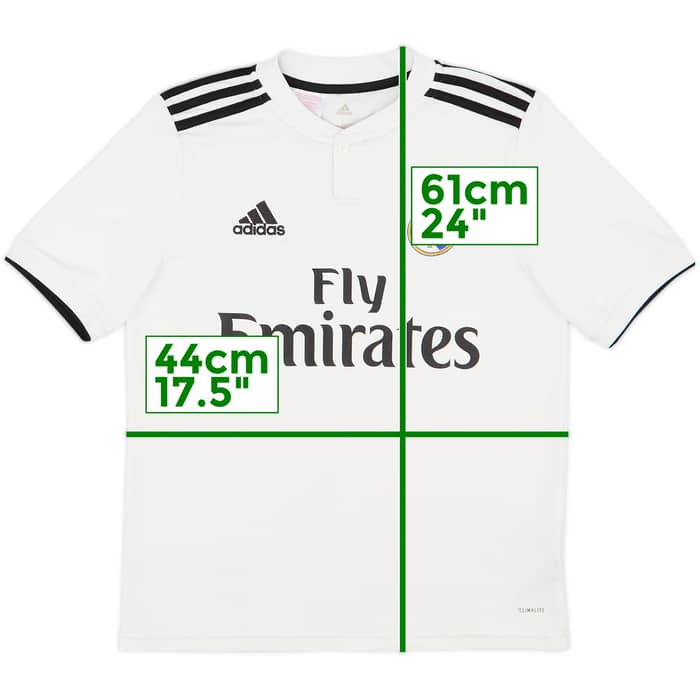 2018-19 Real Madrid Home Shirt - 9/10 - (L.Boys)