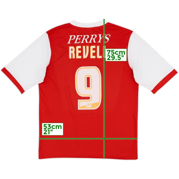 2011-12 Roterham United Home Shirt Revell #9 - 6/10 - (L)