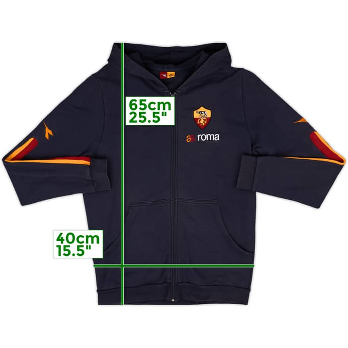 2003-04 Roma Diadora Hooded Sweat Top - 9/10 - (XL)