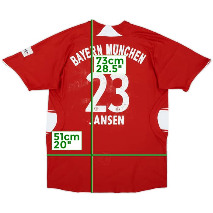 2007-08 Bayern Munich Home Shirt Jansen #23 - 4/10 - (XL.Boys)