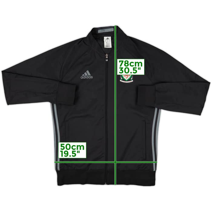 2016-17 Wales adidas Track Jacket - 8/10 - (M)