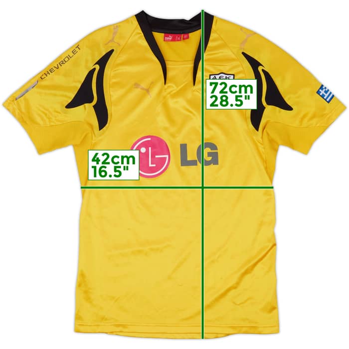 2007-08 AEK Athens Home Shirt - 3/10 - (S)