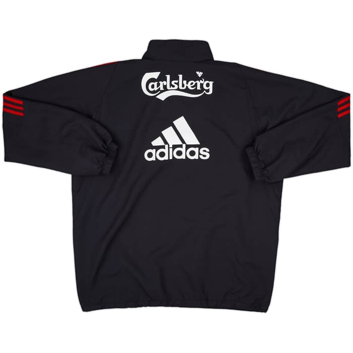 2009-10 Liverpool adidas 1/4 Zip Drill Top - 10/10 - (L)