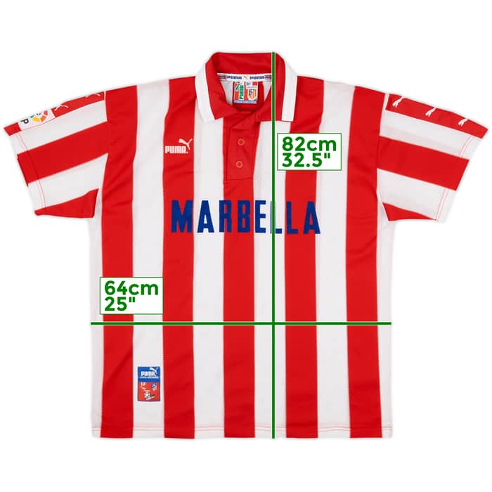 1997-98 Atletico Madrid Home Shirt - 8/10 - (XL)
