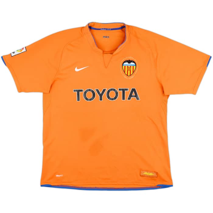 2007-08 Valencia Away Shirt Silva #21 - 5/10 - (L)