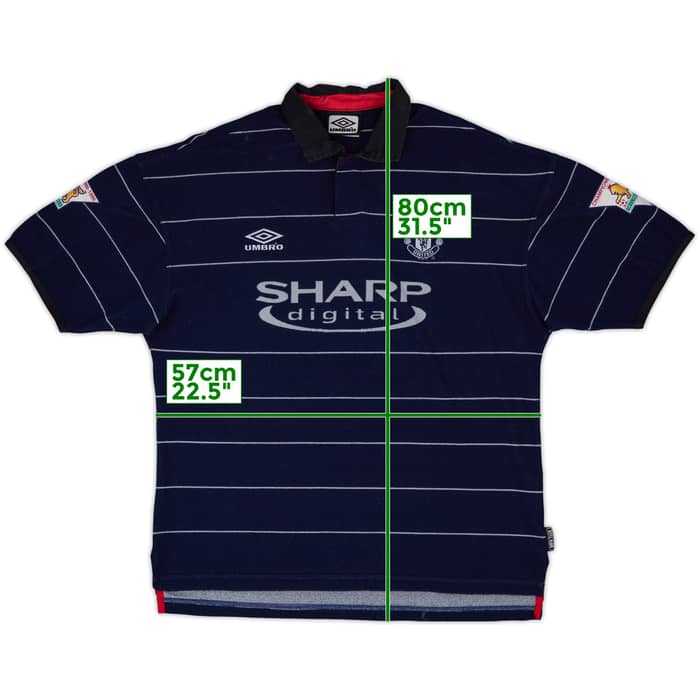 1999-00 Manchester United Away Shirt Scholes #18 - 8/10 - (L)