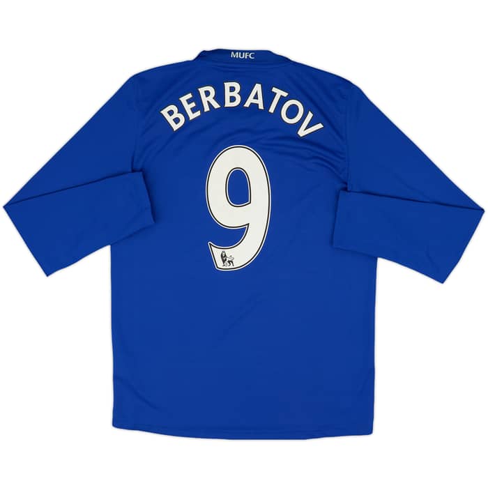 2008-09 Manchester United Third L/S Shirt Berbatov #9 - 7/10 - (S)