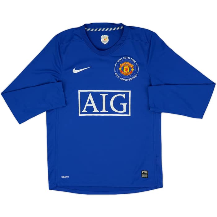 2008-09 Manchester United Third L/S Shirt Berbatov #9 - 7/10 - (S)