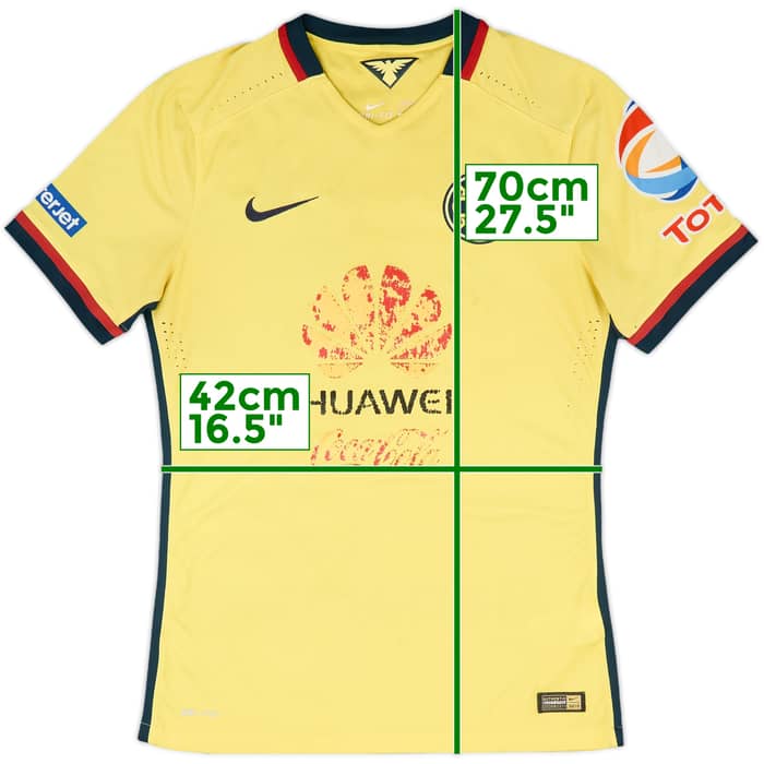 2015 Club America Authentic Home Shirt - 4/10 - (M)
