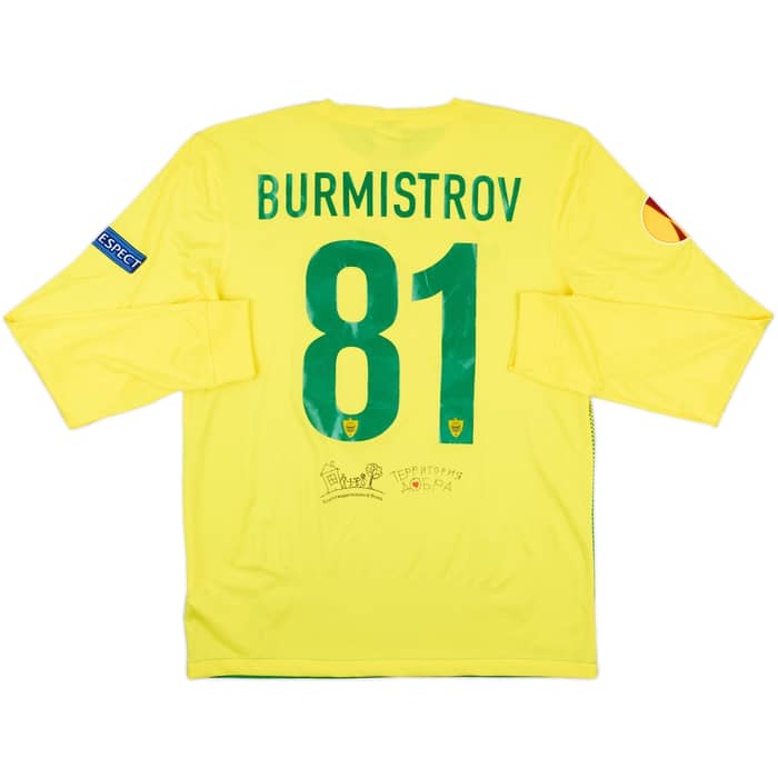 2013-14 Anzhi Makhachkala Match Issue Europa League Home L/S Shirt Burmistrov #81
