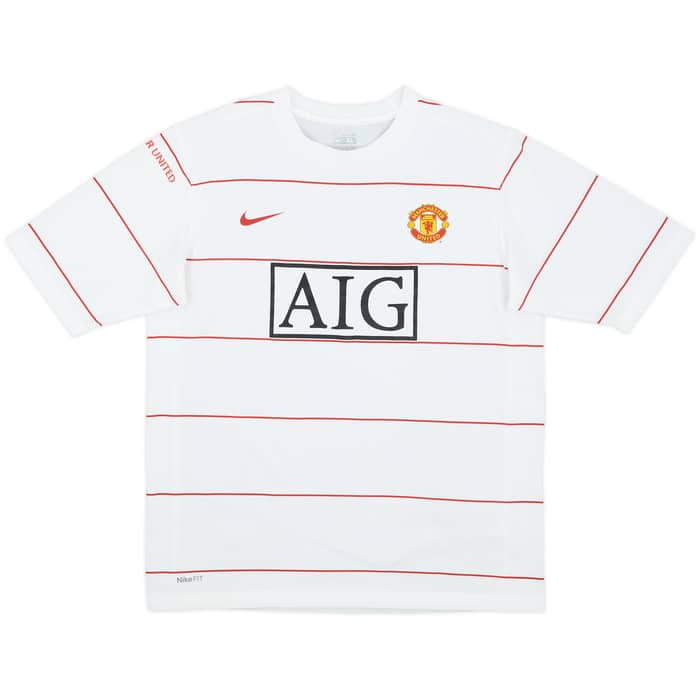 2008-09 Manchester United Nike Training Shirt - 9/10 - (XL.Boys)