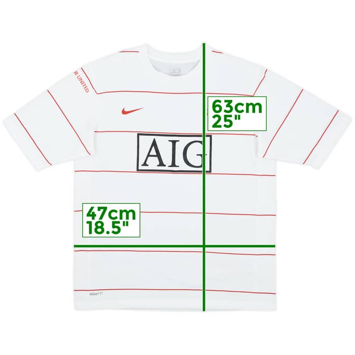 2008-09 Manchester United Nike Training Shirt - 9/10 - (XL.Boys)