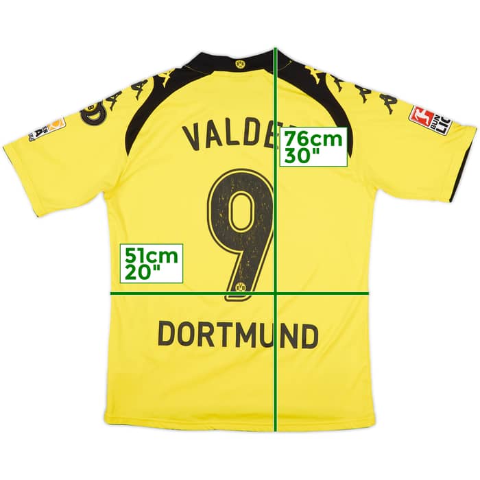 2009-10 Borussia Dortmund Home Shirt Valdez #9 - 6/10 - (L)