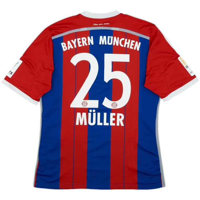 2014-15 Bayern Munich Home Shirt Muller #25 - 7/10 - (M)