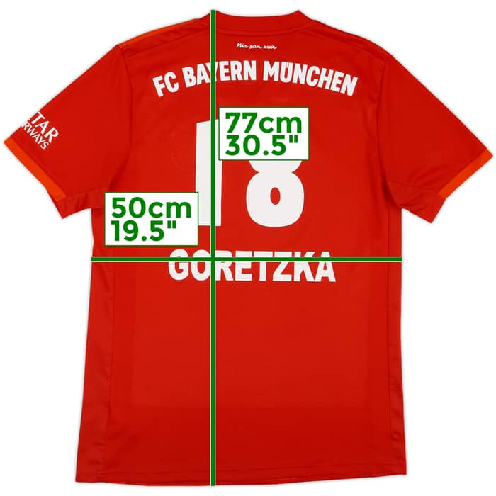 2019-20 Bayern Munich Home Shirt Goretzka #18 - 8/10 - (M)