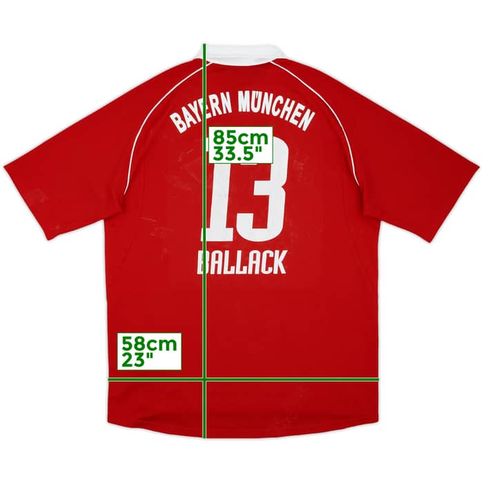 2005-06 Bayern Munich Home Shirt Ballack #13 - 5/10 - (XL)