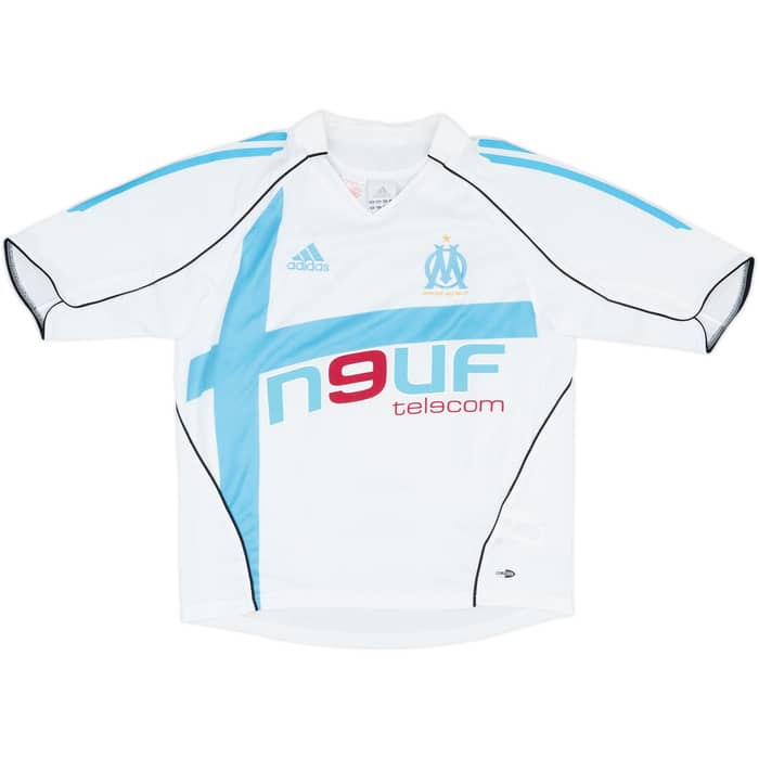 2005-06 Olympique Marseille Home Shirt - 9/10 - (XL.Boys)
