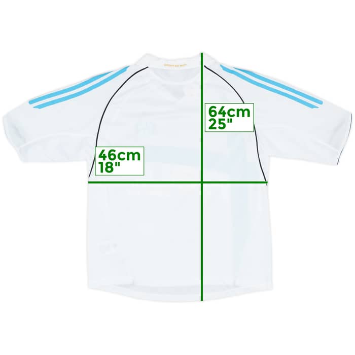 2005-06 Olympique Marseille Home Shirt - 9/10 - (XL.Boys)