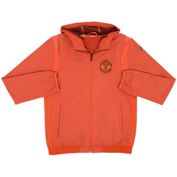 2016-17 Manchester United adidas Hooded Track Jacket - 4/10 - (S)