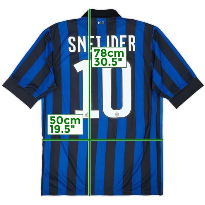 2011-12 Inter Milan Maillot Domicile Sneijder #10 - 10/10 - (M)