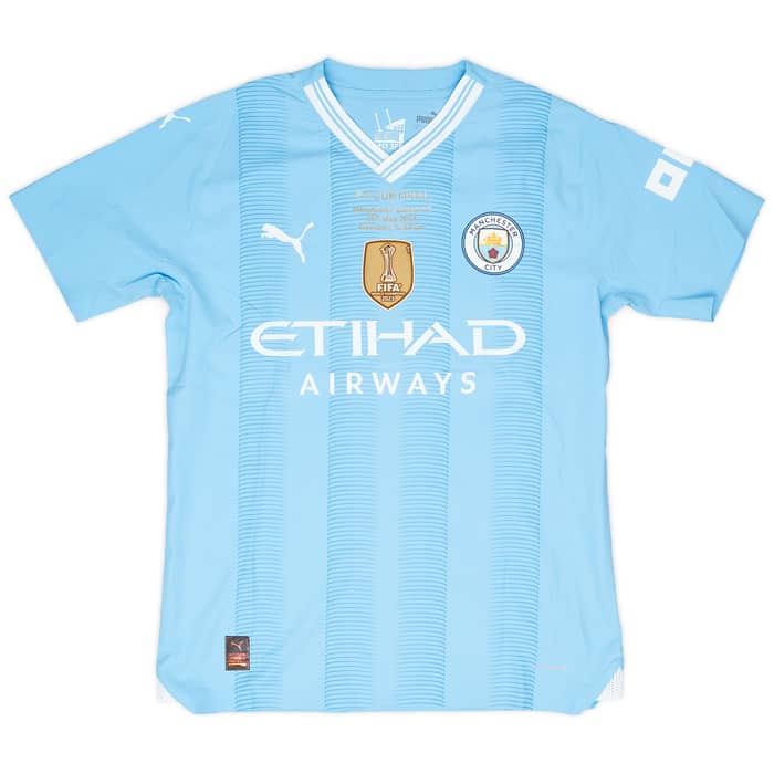 2023-24 Manchester City Match Issue FA Cup Final Home Shirt Sergio Gomez #21