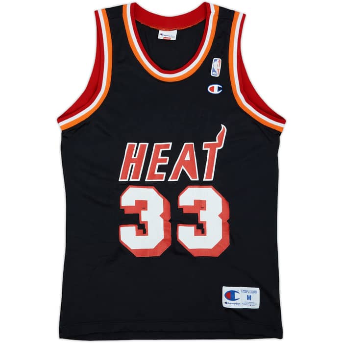 1995 Miami Heat Mourning #33 Champion Away Jersey - 7/10 - (M)