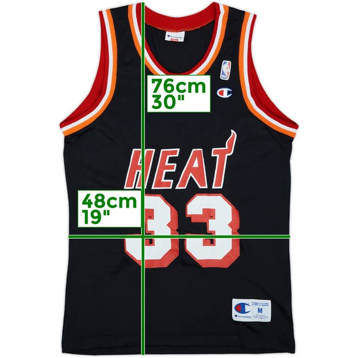 1995 Miami Heat Mourning #33 Champion Away Jersey - 7/10 - (M)